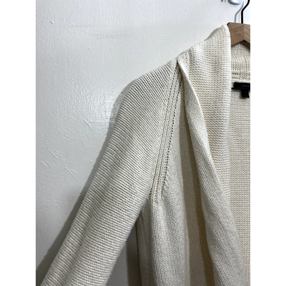 J. Crew Womens Oversized Wool Blend Open Front Long Cardigan Shawl Collar Knit S - Picture 4 of 15